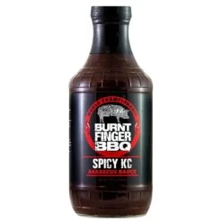 Burnt Finger BBQ Smokey Kansas City Spicy Sauce 19.2 Oz.