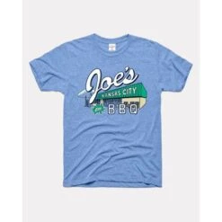 Charlie Hustle Light Blue Joe's KC BBQ Gas Station Tee