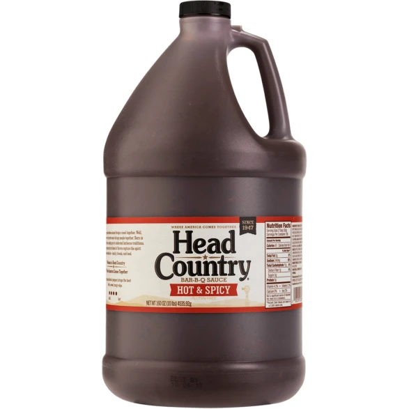 Head Country Hot & Spicy Bar-B-Q Sauce 1 Gallon 1 Head Country Hot & Spicy Bar-B-Q Sauce 1 Gallon
