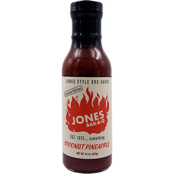 Jones Bar-B-Q Coconut Pineapple Sauce 15 Oz. 1 Jones Bar-B-Q Coconut Pineapple Sauce 15 Oz.