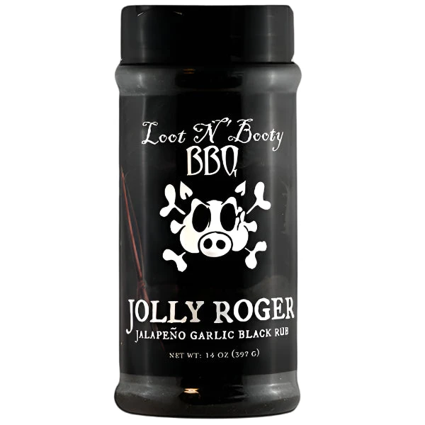 Loot N' Booty BBQ Jolly Roger Black Rub - 14 Oz. 1 Loot N' Booty BBQ Jolly Roger Black Rub - 14 Oz.