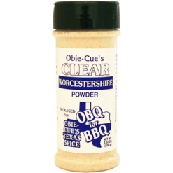 Obie-Cue's Clear Worcestershire Powder 3.52 Oz.