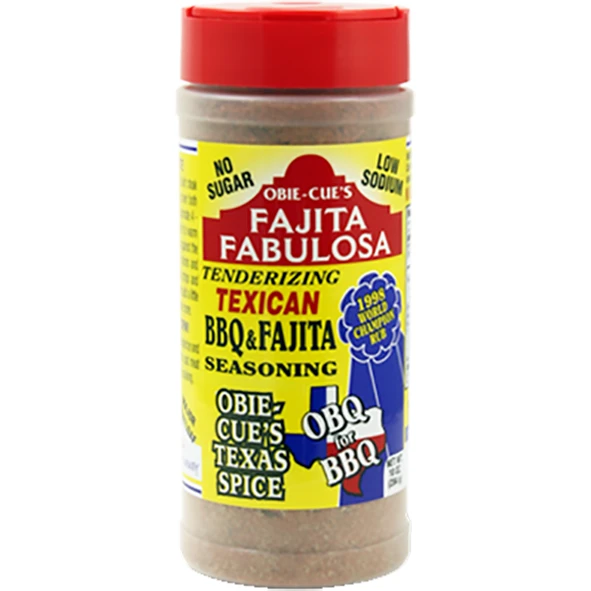 Obie-Cue's Fajita Fabulosa Texican BBQ & Fajita Seasoning 10 Oz. 1 Obie-Cue's Fajita Fabulosa Texican BBQ & Fajita Seasoning 10 Oz.