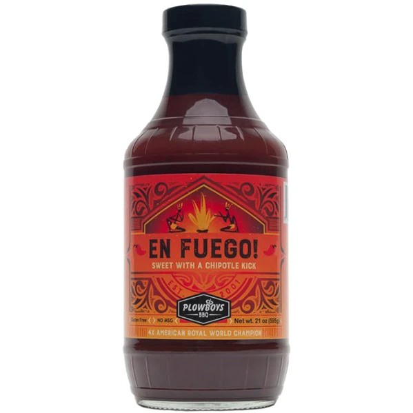 Plowboys BBQ En Fuego Spicy Sauce 16 Oz. 1 Plowboys BBQ En Fuego Spicy Sauce 16 Oz.