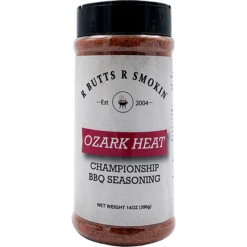 R Butts R Smokin' Ozark Heat Championship BBQ Seasoning 14 Oz.