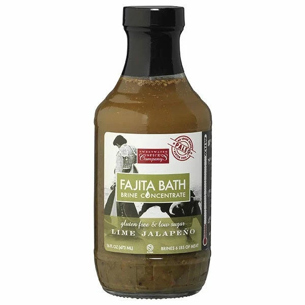 Sweetwater Spice Co. Lime Jalapeño Fajita Bath – Bright, Zesty Brine For Grilled Meats (16 Oz) 1 Sweetwater Spice Co. Lime Jalapeño Fajita Bath – Bright, Zesty Brine For Grilled Meats (16 Oz)
