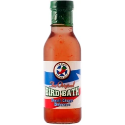 Texas Pepper Jelly Bird Bath Peach Mango Habanero 12 Oz.
